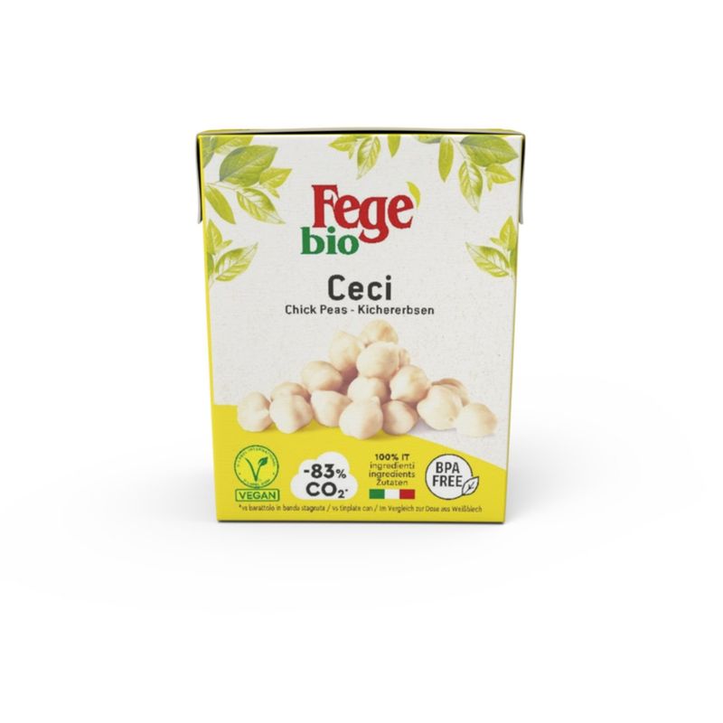 FEGE' FEGE' Bio gekochte Kichererbsen aus kontrolliert biologischem anbau 16x380 - Produktbild