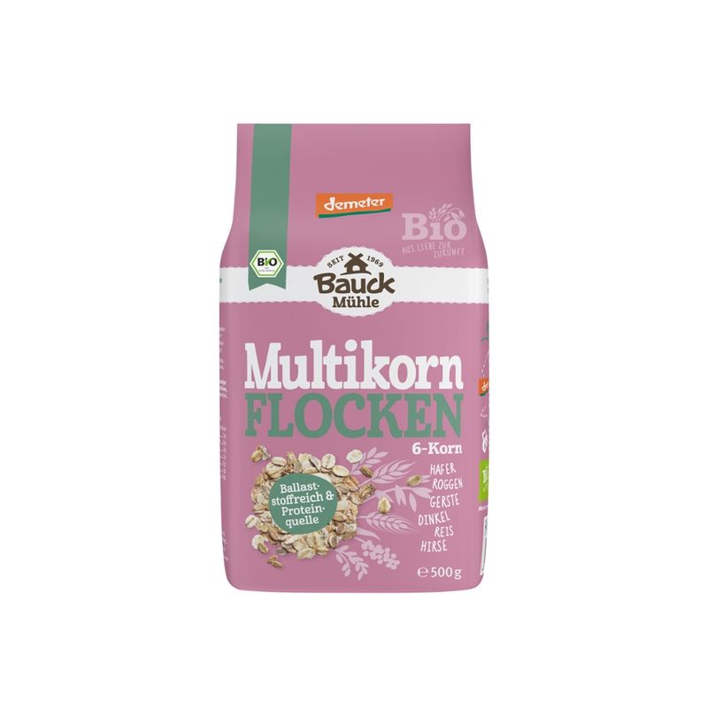 Bauck Mühle Multikorn Flocken 6-Korn Demeter - Produktbild