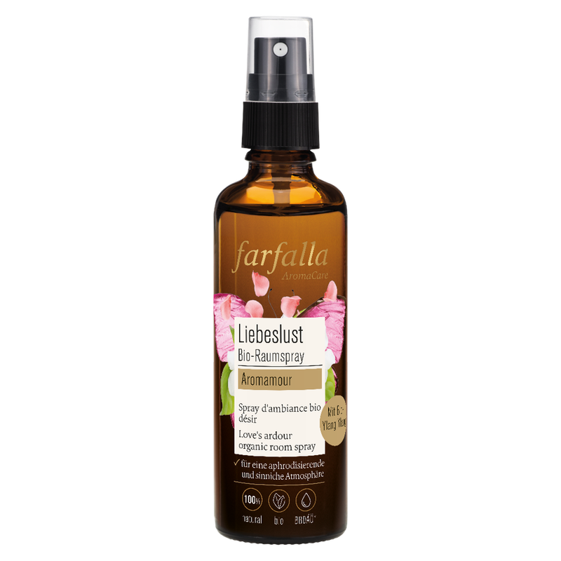 farfalla Aromamour, Liebeslust Bio-Raumspray, 75ml - Produktbild