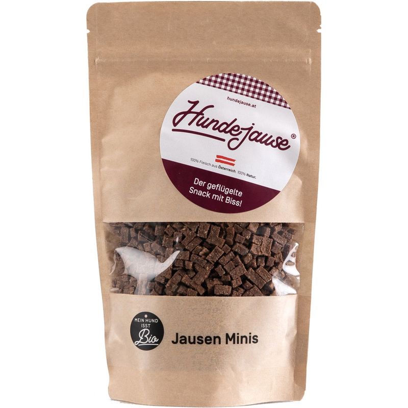 Hundejause Hundejause Bio JausenMinis, getrockente (hart) Hunde-Leckerli 150g - Produktbild