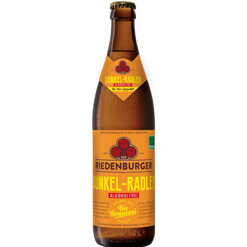 Riedenburger Brauhaus Riedenburger Dunkel-Radler alkoholfrei - Produktbild