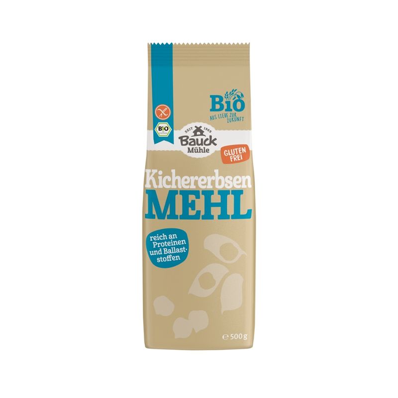 Bauck Mühle Kichererbsenmehl glutenfrei Bio - Produktbild