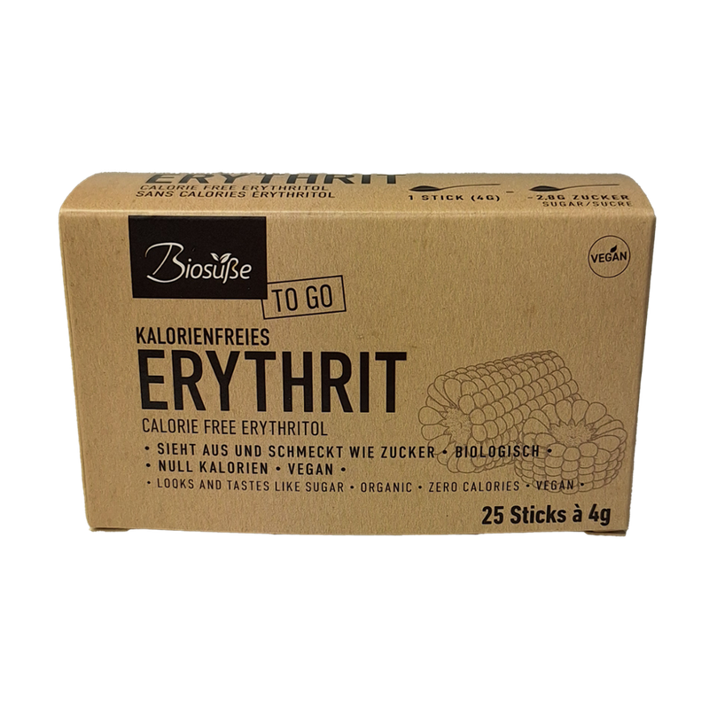Biosüße Kalorienfreie BioSüße Bio Erythrit To go Box 25 St X 4g - Produktbild