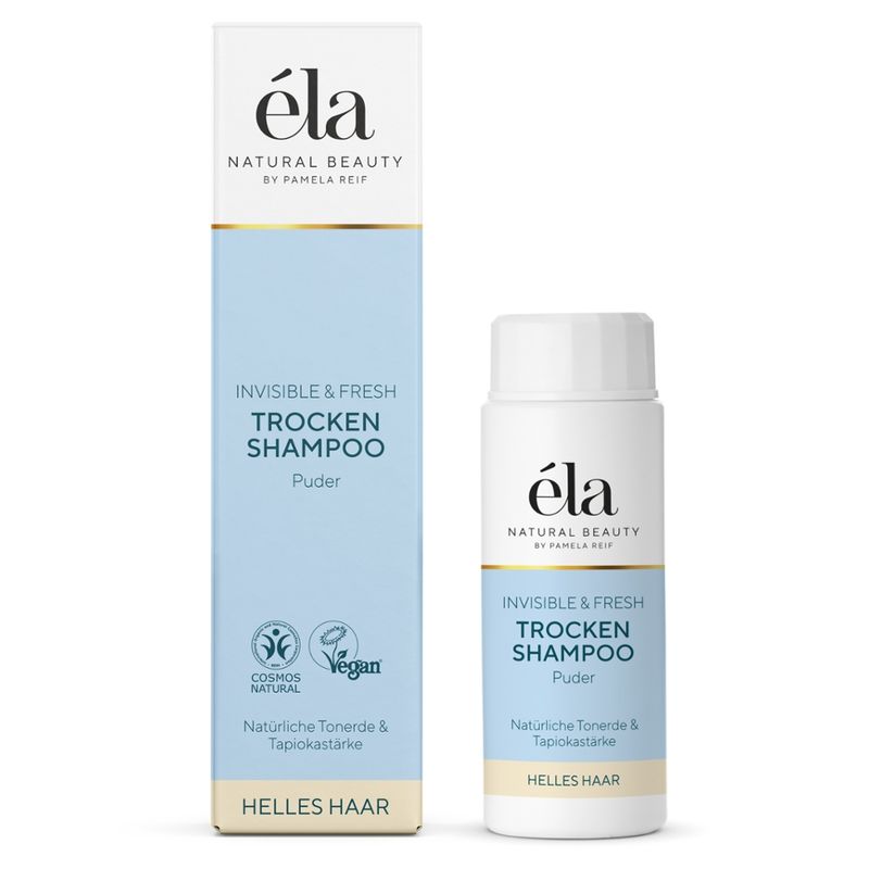 éla natural beauty éla natural beauty Trockenshampoo Puder - Invisible & Fresh - Helles Haar COSMOS NATURAL, Vegan - Produktbild