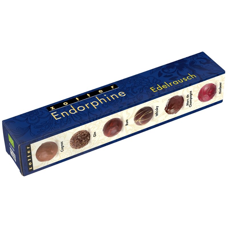 Zotter Schokolade Endorphine Edelrausch (Alk.) - 6 Kugeln - Produktbild