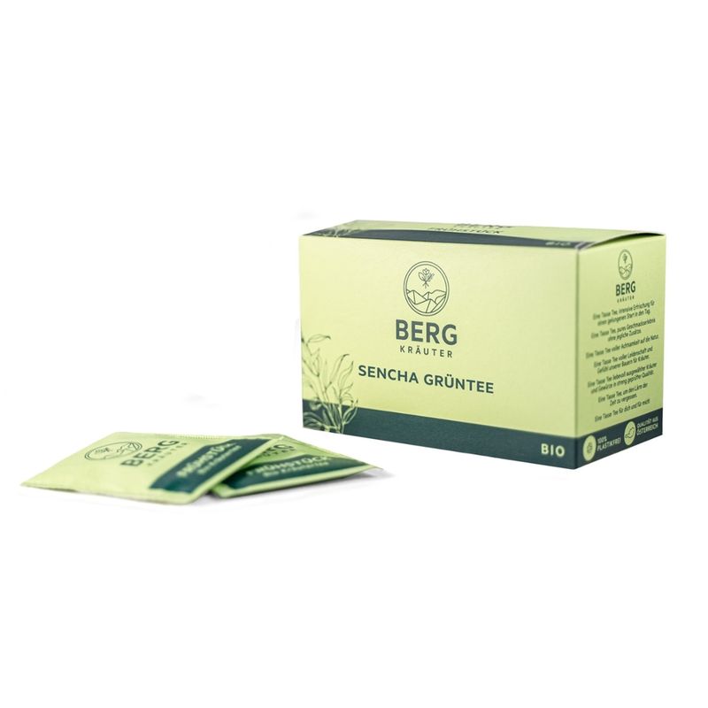 Bergkräuter Bergkräuter BIO Grüntee, Doppelkammer 20x1,7g - Produktbild