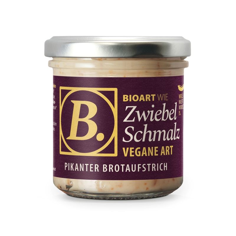 BioArt AG B. veganer Brotaufstrich ZwiebelSchmalz 120g, bio - Produktbild