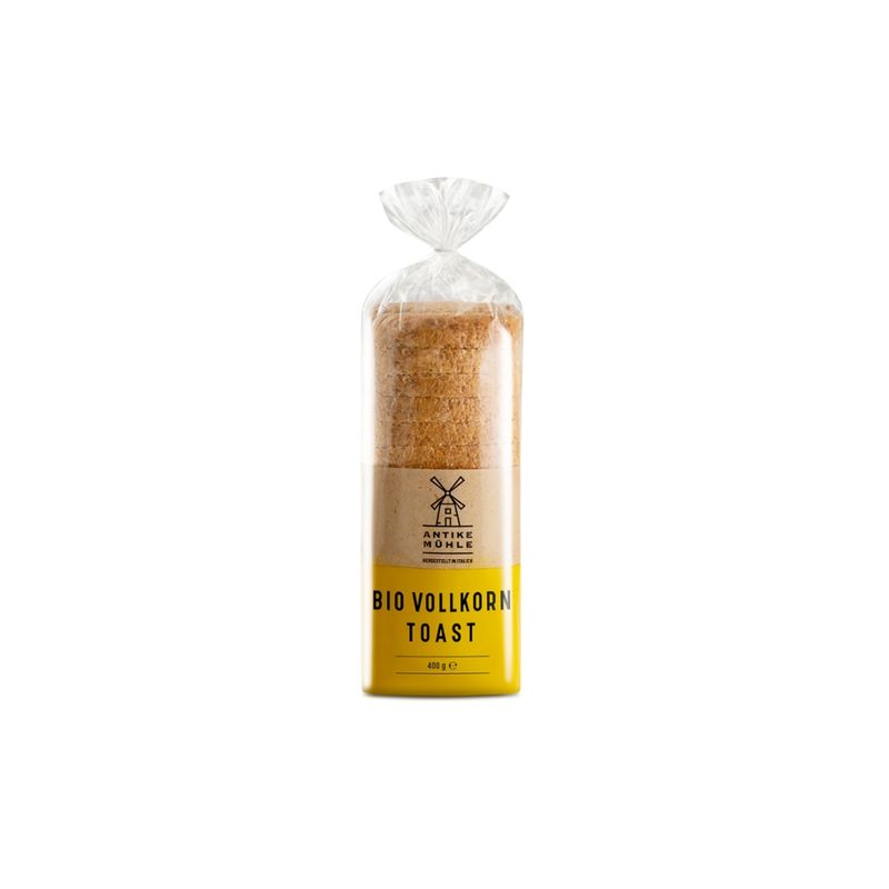 Antike Mühle Bio-Vollkornbrot mit 4% Olivenöl und Dextrose. - Produktbild