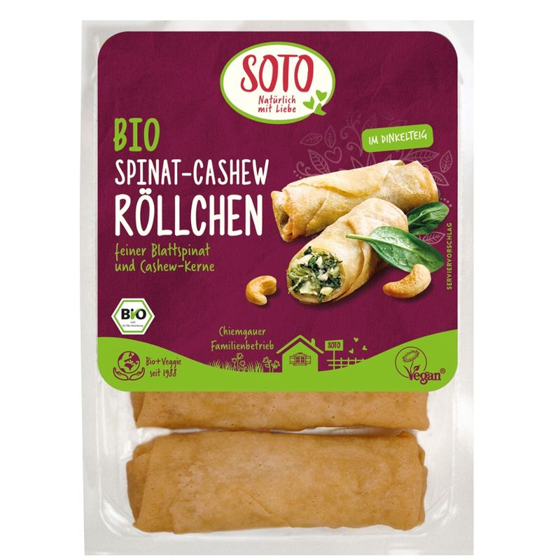 SOTO Bio Spinat-Cashew Röllchen - Produktbild