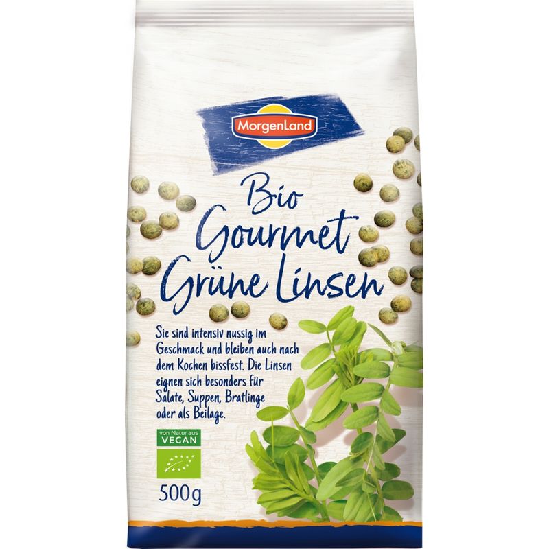 MorgenLand Bio Gourmet Grüne Linsen - Produktbild