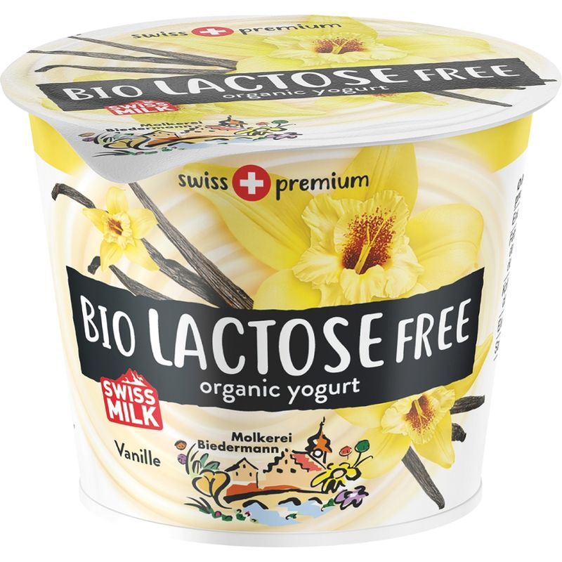 Molkerei Biedermann Bio Jogurt lactosefrei Vanille - Produktbild