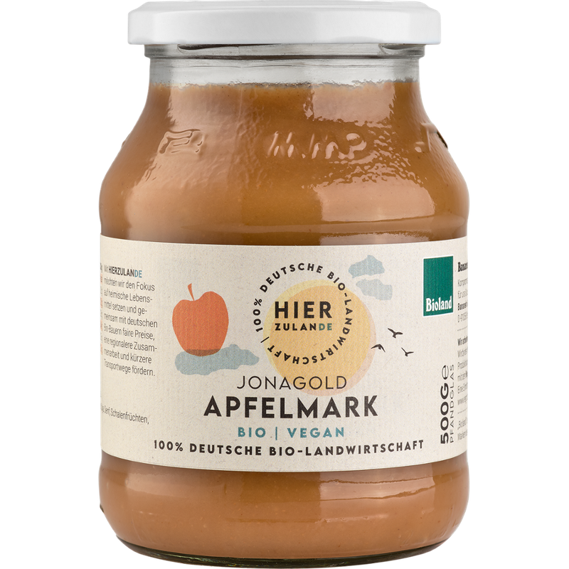 Hierzulande Apfelmark Bioland, 500g - Produktbild