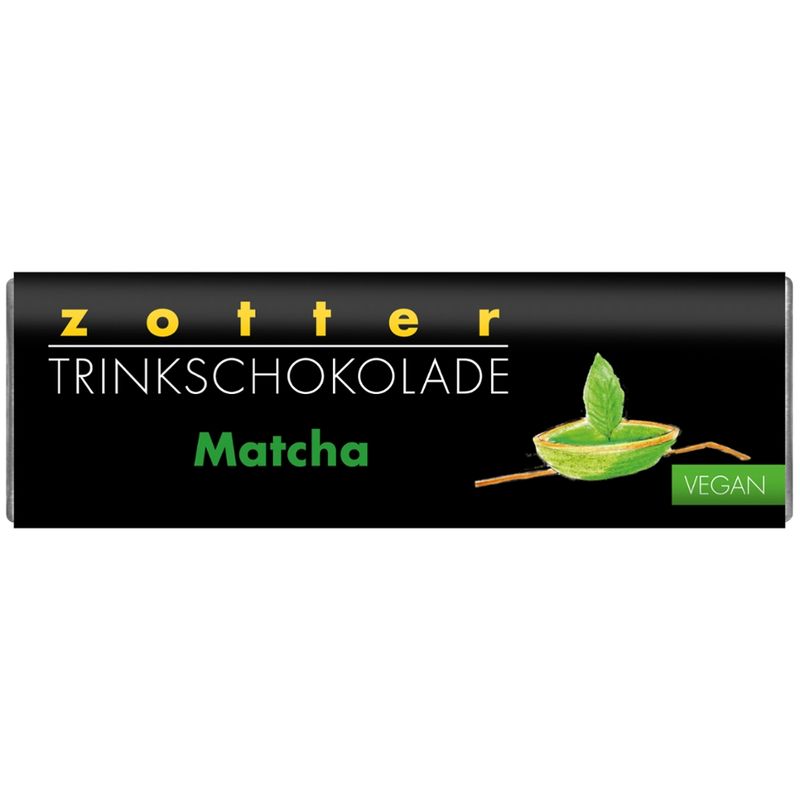 Zotter Schokolade Trinkschokolade – Matcha VEGAN - Produktbild