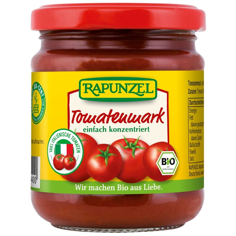 Rapunzel Tomatenmark, einfach konzentriert, 22% Tr.M. - Produktbild