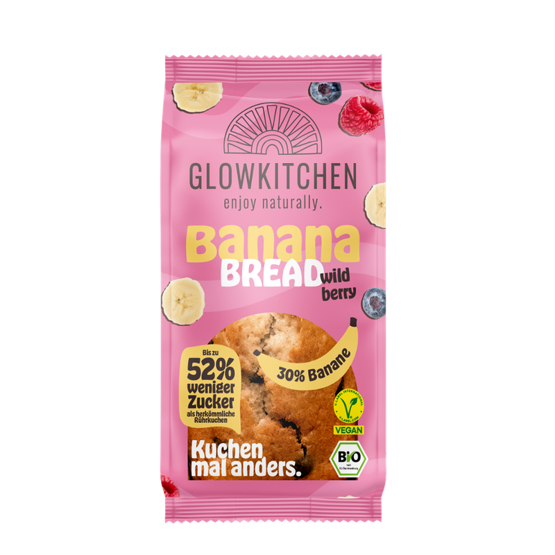 Glowkitchen Bio Banana Bread Wild Berry - Produktbild