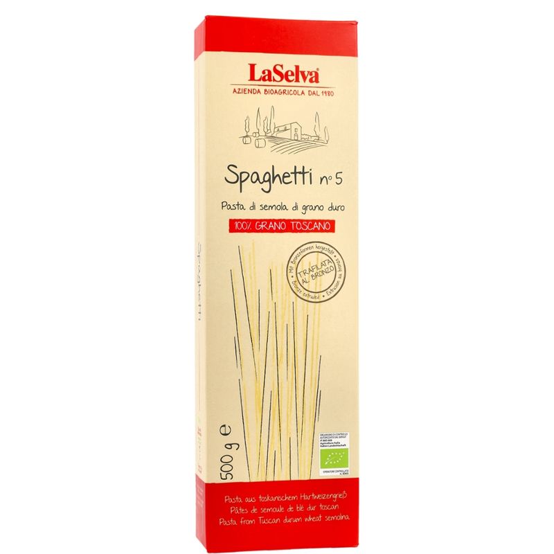 LaSelva Spaghetti n° 5 - Teigwaren aus LaSelva-Hartweizengrieß - Produktbild