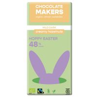 Hoppy Easter - Osterschokolade Kolumbien Mild Pur 48% Haselnusscreme - Produktbild