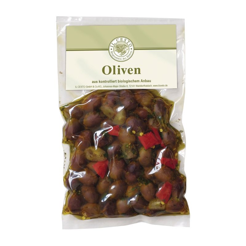 Il Cesto Italienische Leccino-Oliven entsteint mariniert pikant - Produktbild