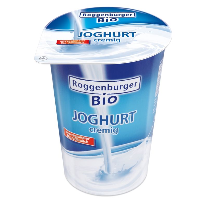 Roggenburger Bio Roggenburger Bio Naturjoghurt cremig 500 g, 3,5% Fett i. Milchanteil - Produktbild