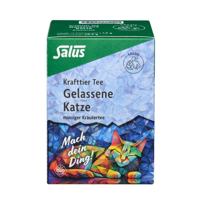 Salus® Krafttier Tee Gelassene Katze bio 15 FB - Produktbild