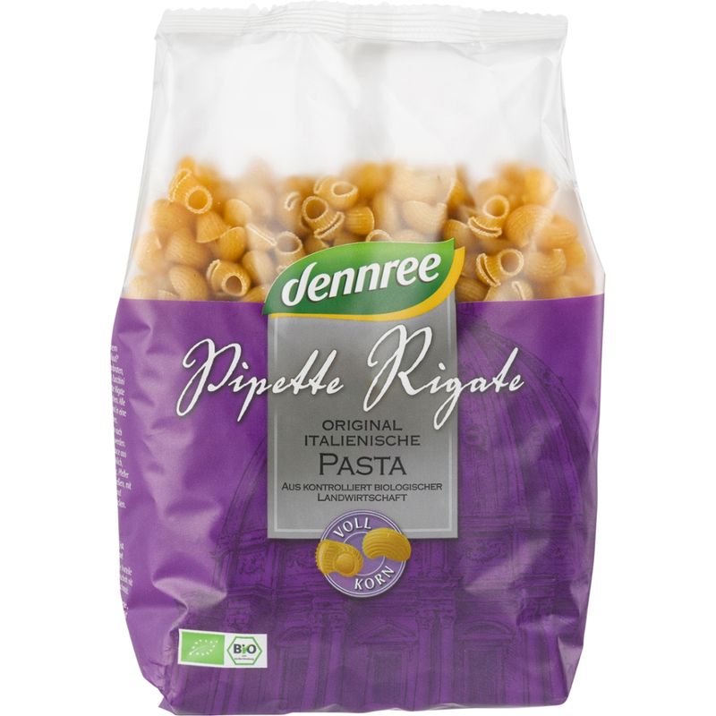 dennree Hartweizen-Vollkorn-Pipette Rigate - Produktbild