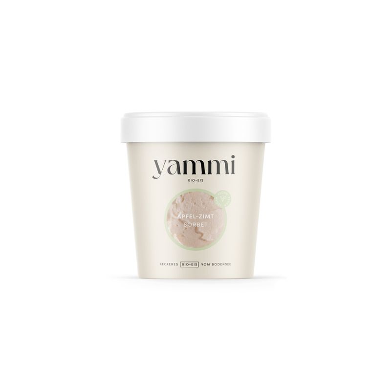 yammi BIO-EIS Apfel-Zimt Sorbet, Familienbecher - Produktbild