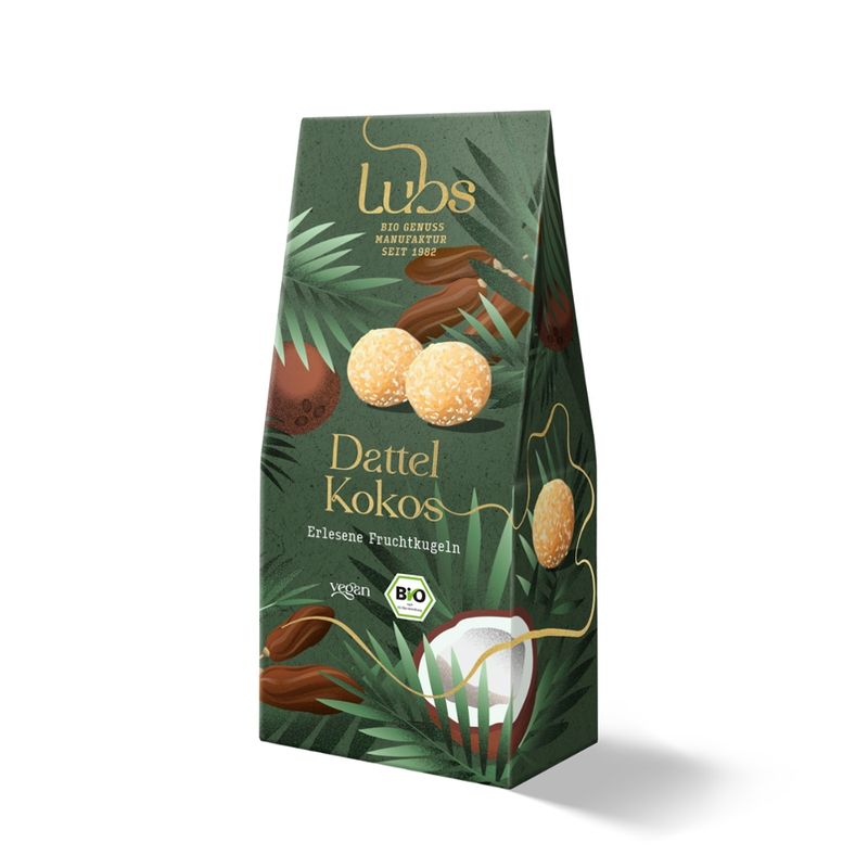 Lubs Dattel Kokos Konfekt, Bio-Fruchtkonfekt - Produktbild