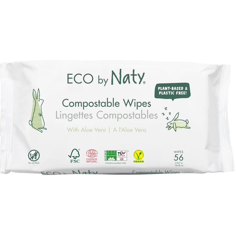 Naty Naty Feuchttücher Aloe Vera, kompostierbar, 56 St. - Produktbild