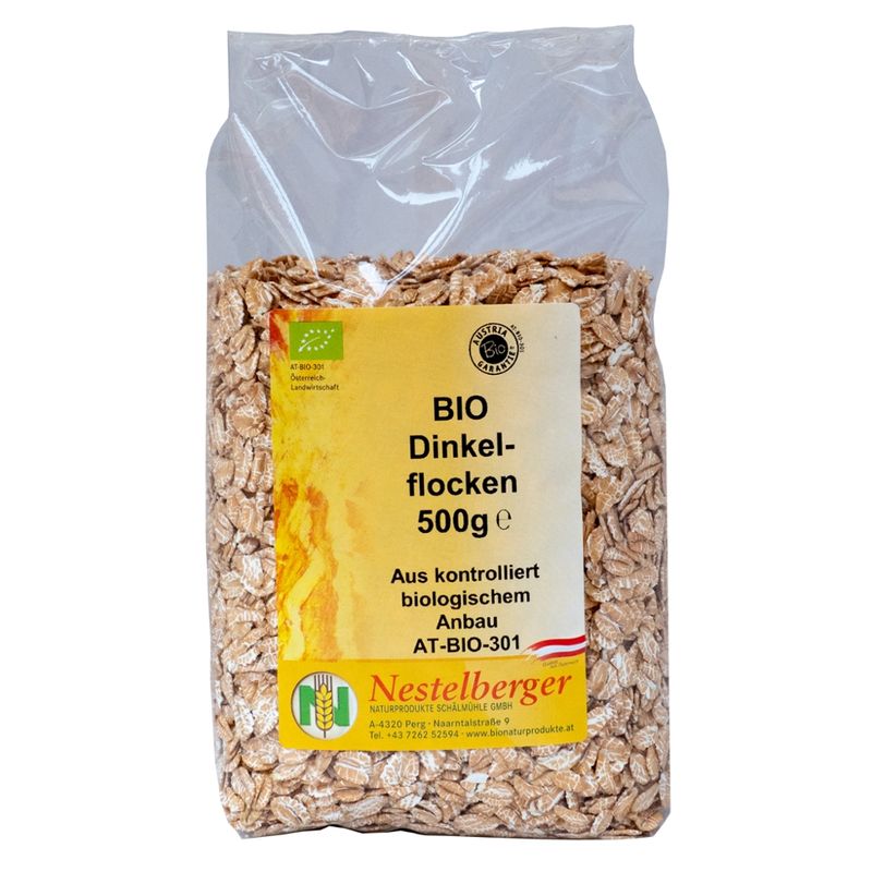 Nestelberger Bio Dinkelflocken 500g - Produktbild
