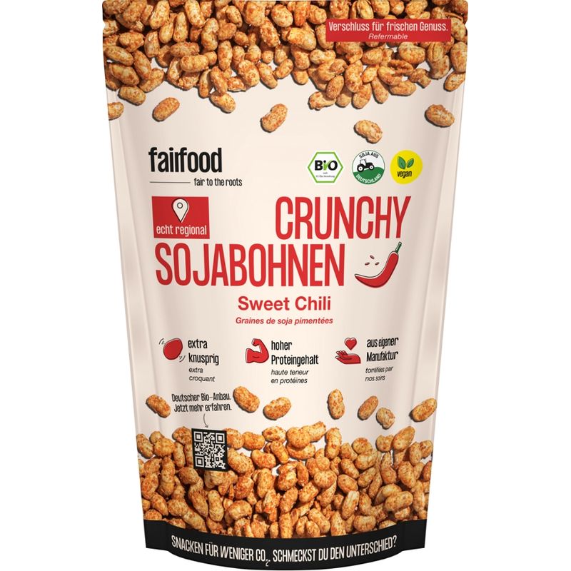fairfood Freiburg Crunchy Sojabohnen SWEET CHILI, BIO - Produktbild
