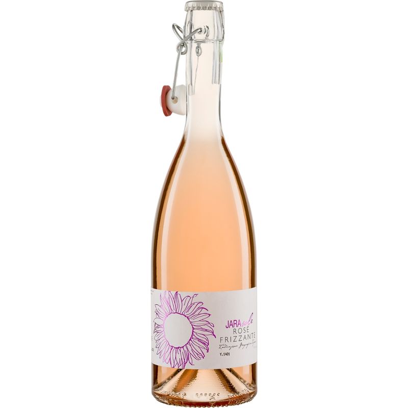 Riegel Eigenmarke JARASOLE Rosé Frizzante IGT Bügelverschluss La Jara - Produktbild