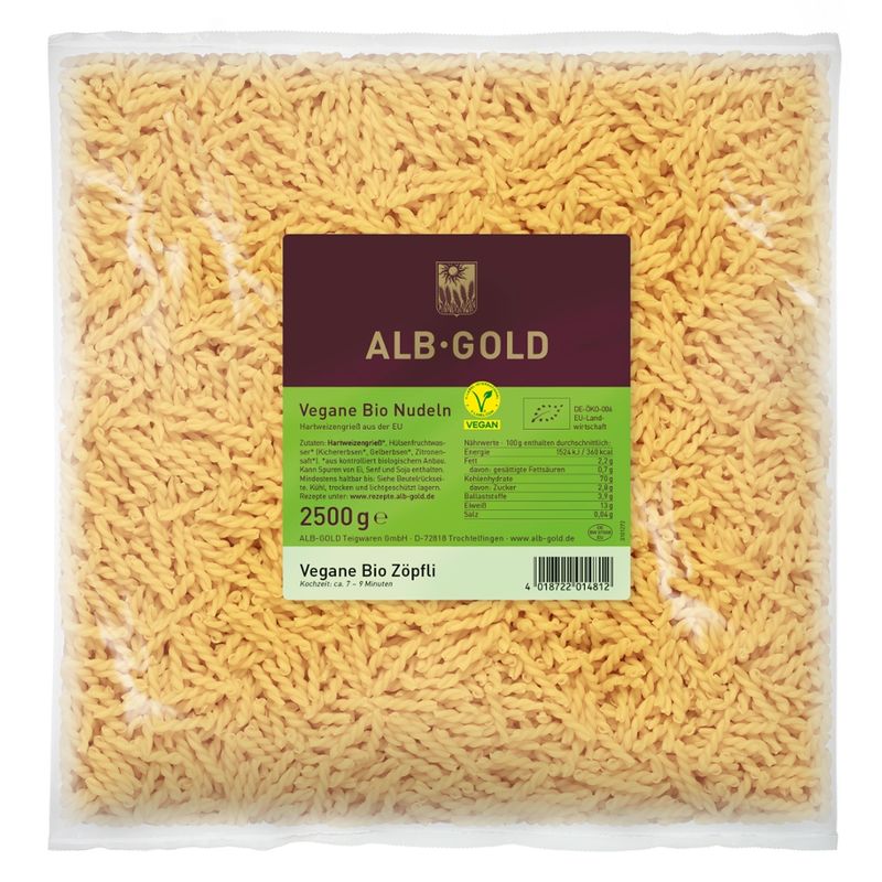 ALB-GOLD AG vegane Bio Zöpfli 2,5KG - Produktbild