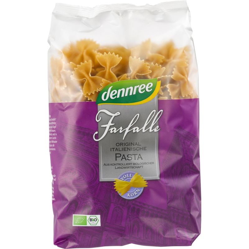 dennree Hartweizen-Vollkorn-Farfalle - Produktbild