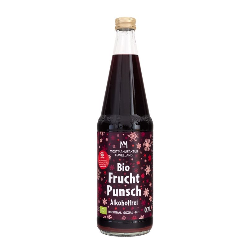 MostManufaktur Havelland Bio-Fruchtpunsch alkoholfrei rot - Produktbild
