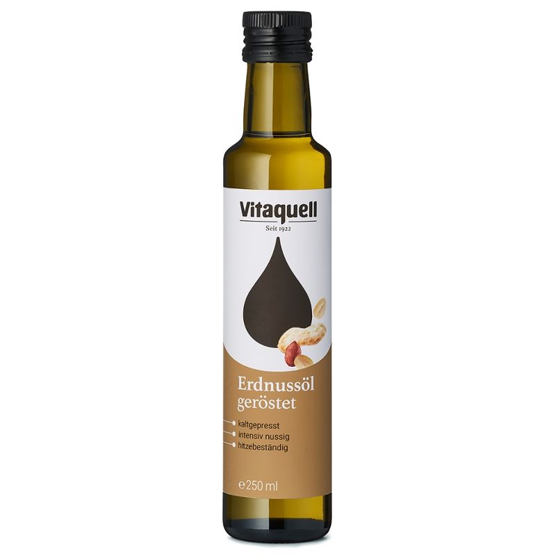 Vitaquell Erdnuss-Öl geröstet, kaltgepresst - Produktbild
