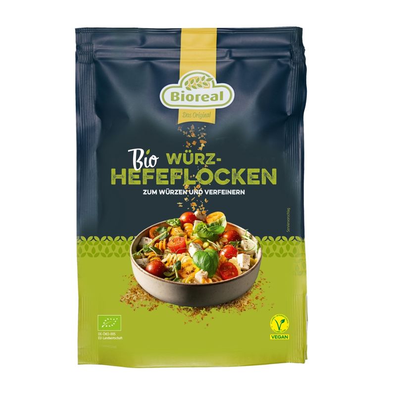Bioreal BIOREAL Bio-Würzhefeflocken¹  6 x 100 g Doypack DE - Produktbild