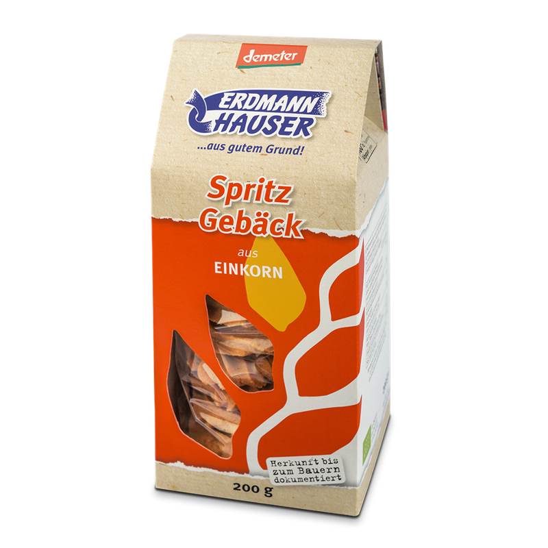 ErdmannHAUSER Getreideprodukte ErdmannHAUSER demeter Einkorn Spritzgebäck - Produktbild