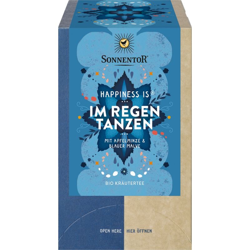 Sonnentor Im Regen tanzen Tee Happiness is®, Doppelkammerbeutel - Produktbild