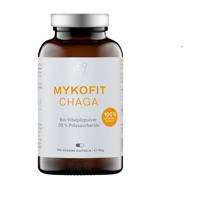 vita7 MYKOFIT Chaga Vitalpilz, 180 Kapseln, pro Packung 90g - Produktbild