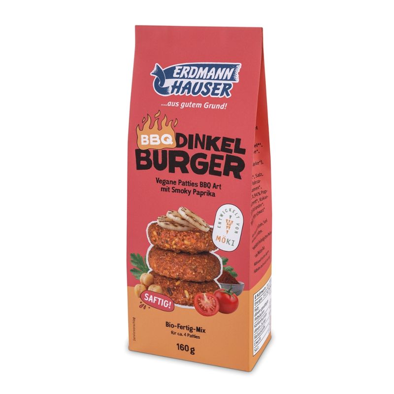ErdmannHAUSER Getreideprodukte ErdmannHAUSER Bio BBQ Dinkel Burger - Produktbild