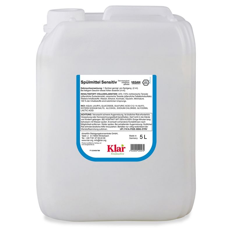 Klar Spülmittel sensitiv - Produktbild