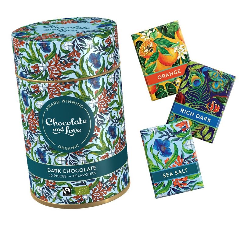 Chocolate and Love Limited Geschenkdose Sea Salt mit 30 Mini Schokoladen à 5.5g - Produktbild