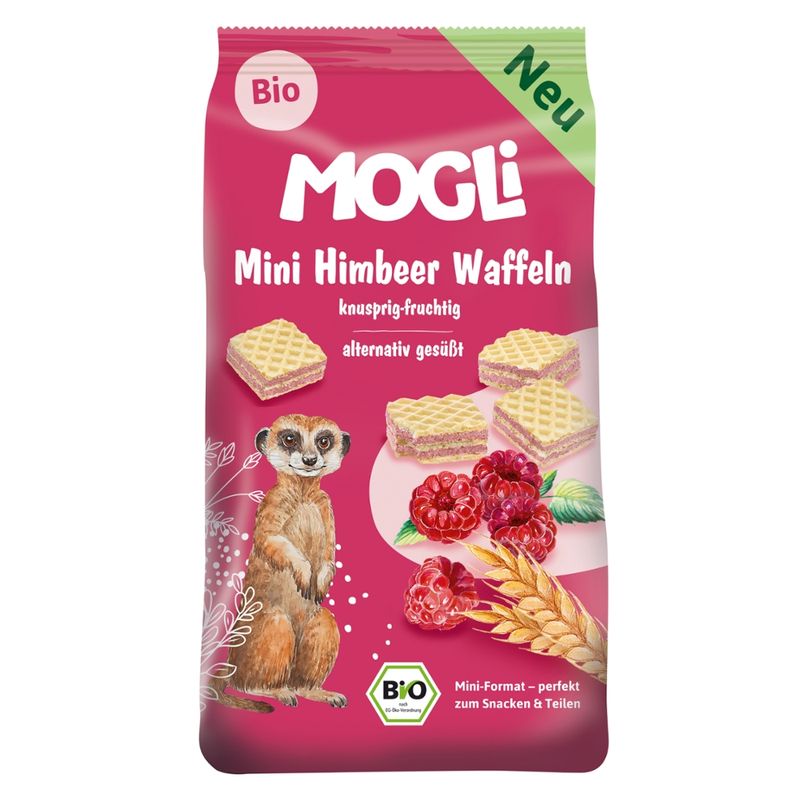 Mogli Bio Mini Himbeer Waffeln - Produktbild