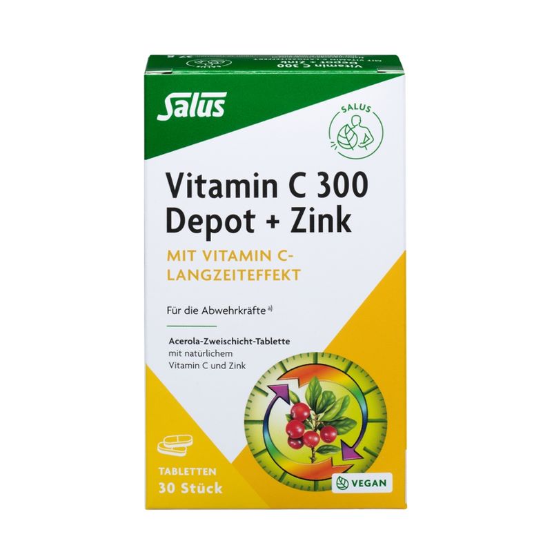 Salus® Vitamin C 300 Depot + Zink 30 Tabletten - Produktbild