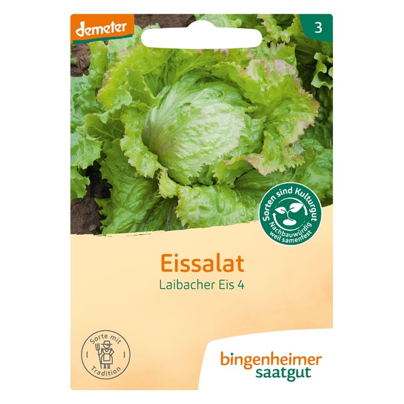 Bingenheimer Saatgut Laibacher Eis  - Eissalat (Saatgut) - Produktbild