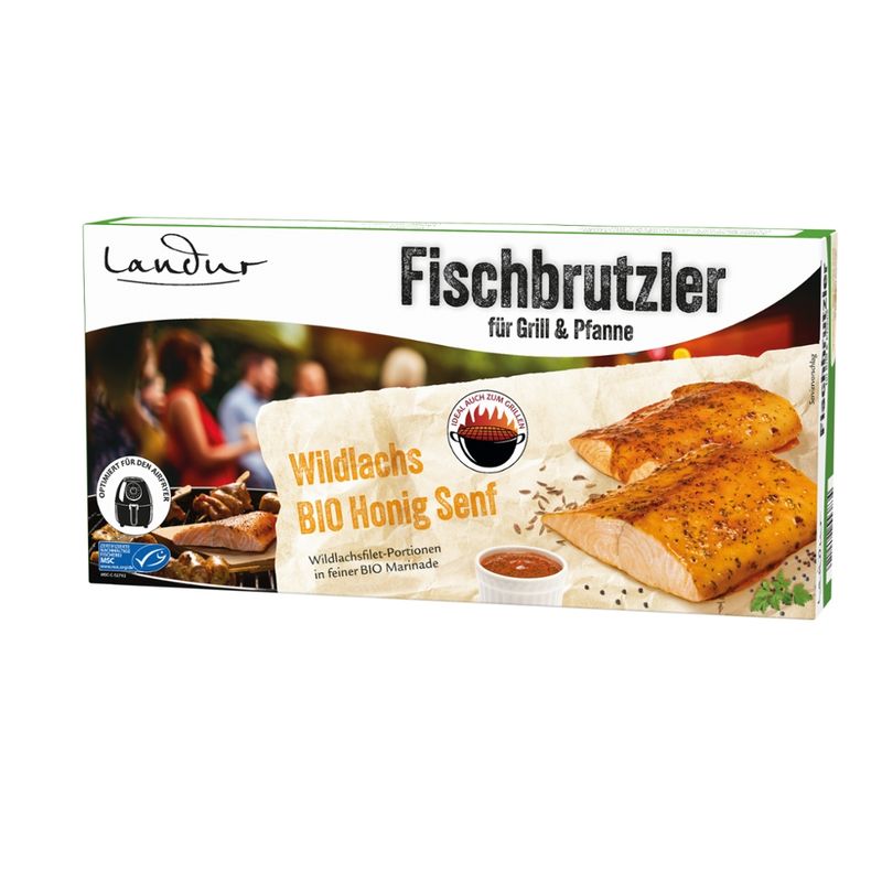 Landur LAN MSC Wildlachs in Bio Marinade Knoblauch Kräuter 250g - Produktbild