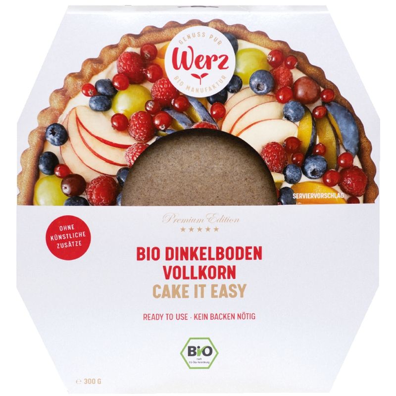 Naturkornmühle Werz Obst Tortenboden, Dinkel Vollkorn - Produktbild