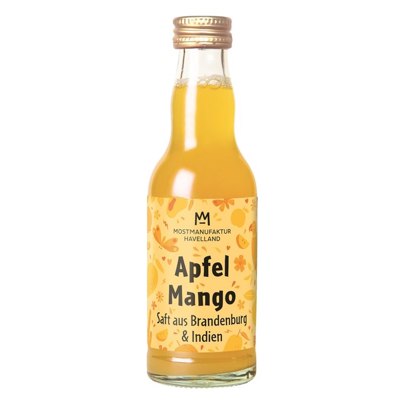 MostManufaktur Havelland Bio-Apfel-Mangosaft 200 ml - Produktbild