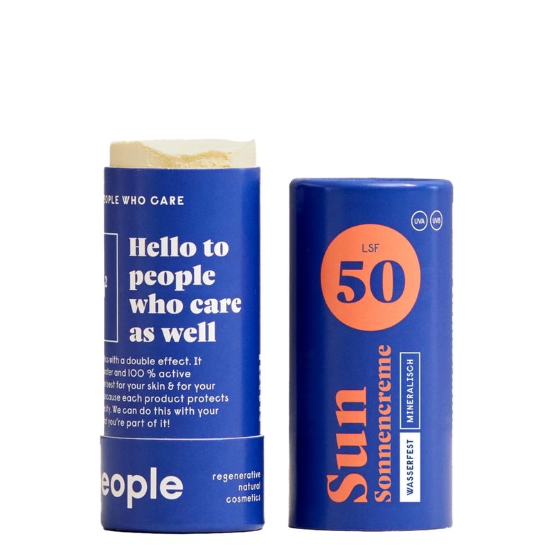 forpeople Sun - Feste Sonnencreme mit LSF 50  - plastikfrei verpackt - Produktbild