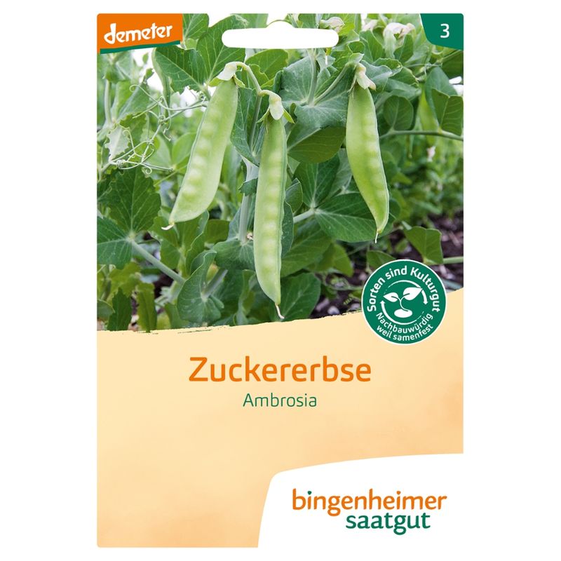 Bingenheimer Saatgut Ambrosia - Zuckererbse (Saatgut) - Produktbild